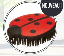 Brosse anti-peluche coccinelle